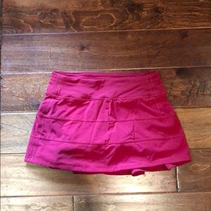 Lululemon Pace Rival Skirt (Dark Red)